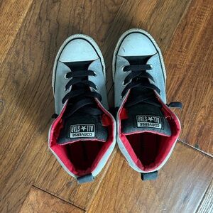Converse Chuck Taylor All Star Street Mid Sneaker - Size 4 Youth - Red Grey